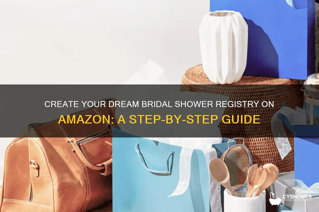how to make a bridal shower registry on amazon