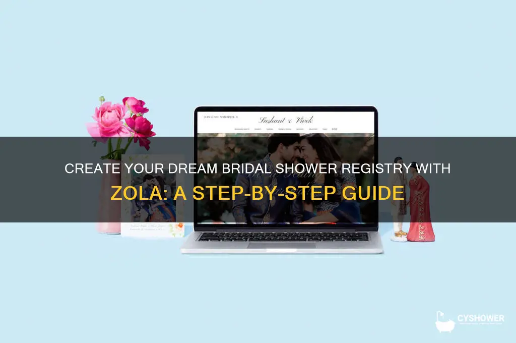 how to make a bridal shower registry with zola