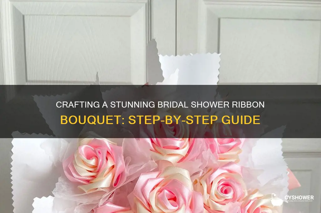 how to make a bridal shower ribbon bouquet