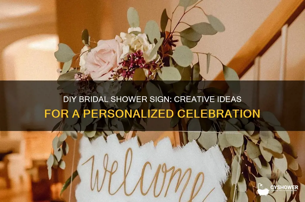 how to make a bridal shower sign