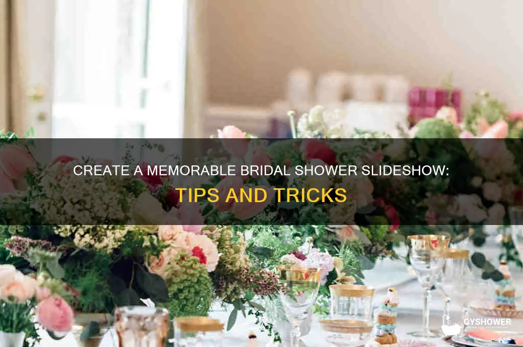 how to make a bridal shower slideshow