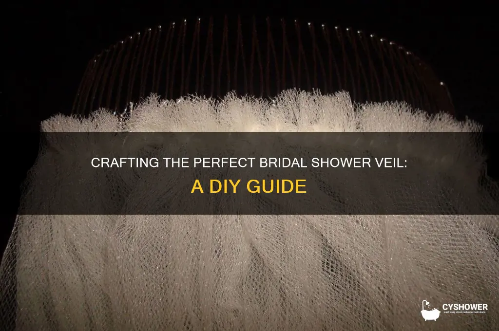 how to make a bridal shower veil