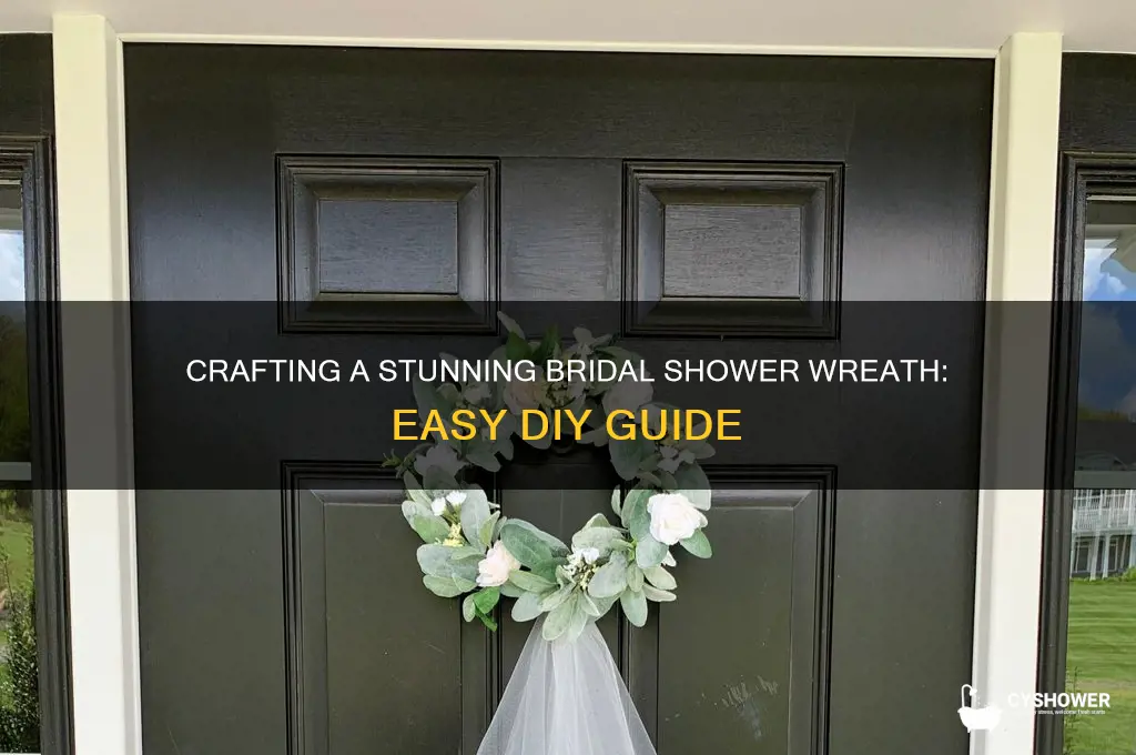 how to make a bridal shower wreath