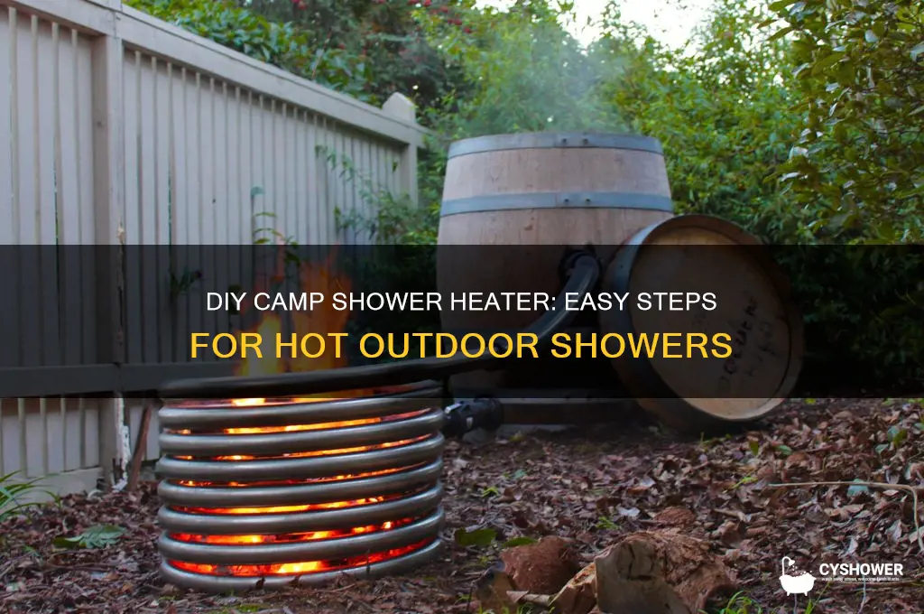 how to make a camp shower water heater
