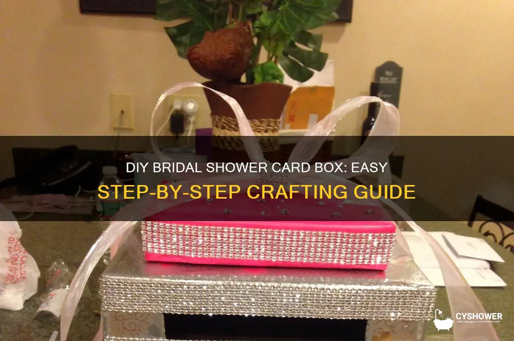 how to make a card box for bridal shower