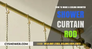 DIY Ceiling-Mounted Shower Curtain Rod: Easy Installation Guide