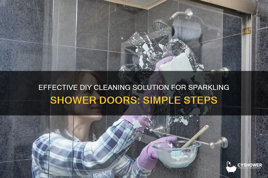 how to make a cleaning solution for shower door