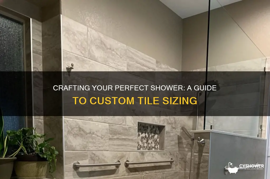 how to make a custom size tile shower