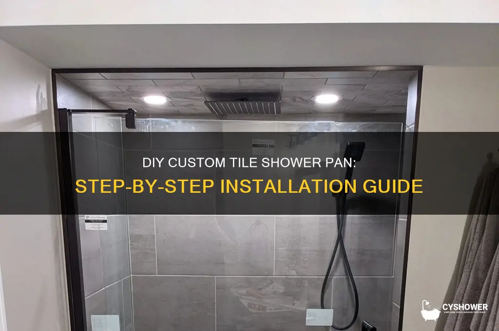 how to make a custom tile shower pan