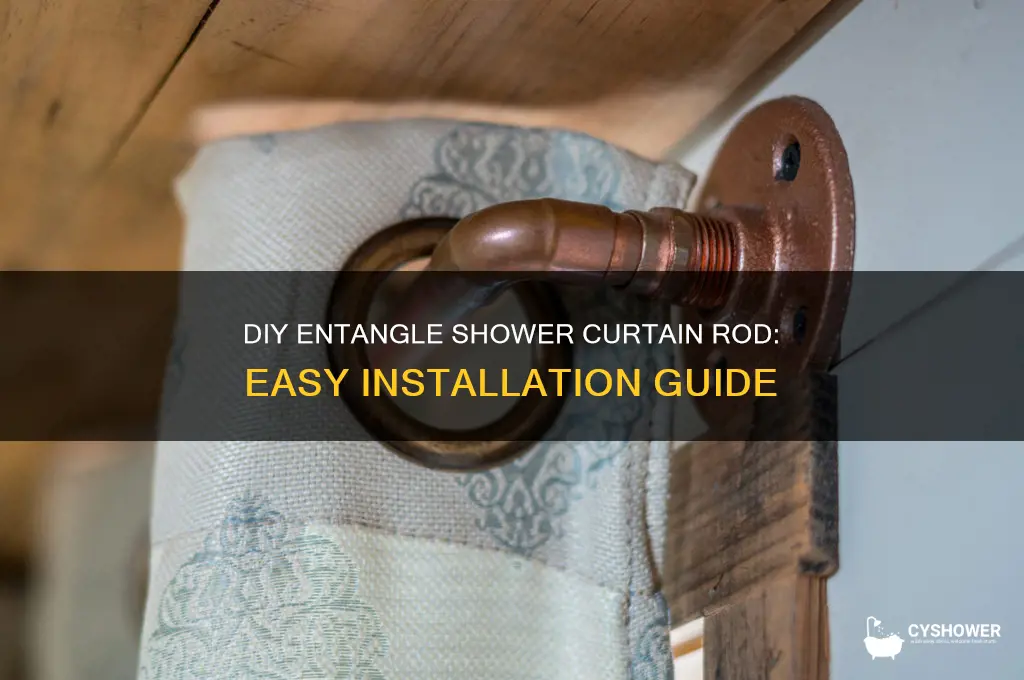 how to make a entangle shower curtain rod