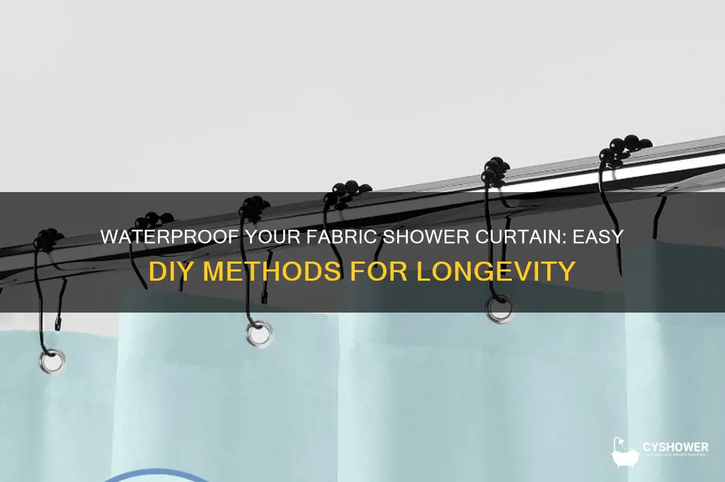 how to make a fabric shower curtain waterproof