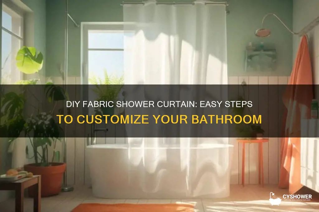 how to make a fabric shower curtain