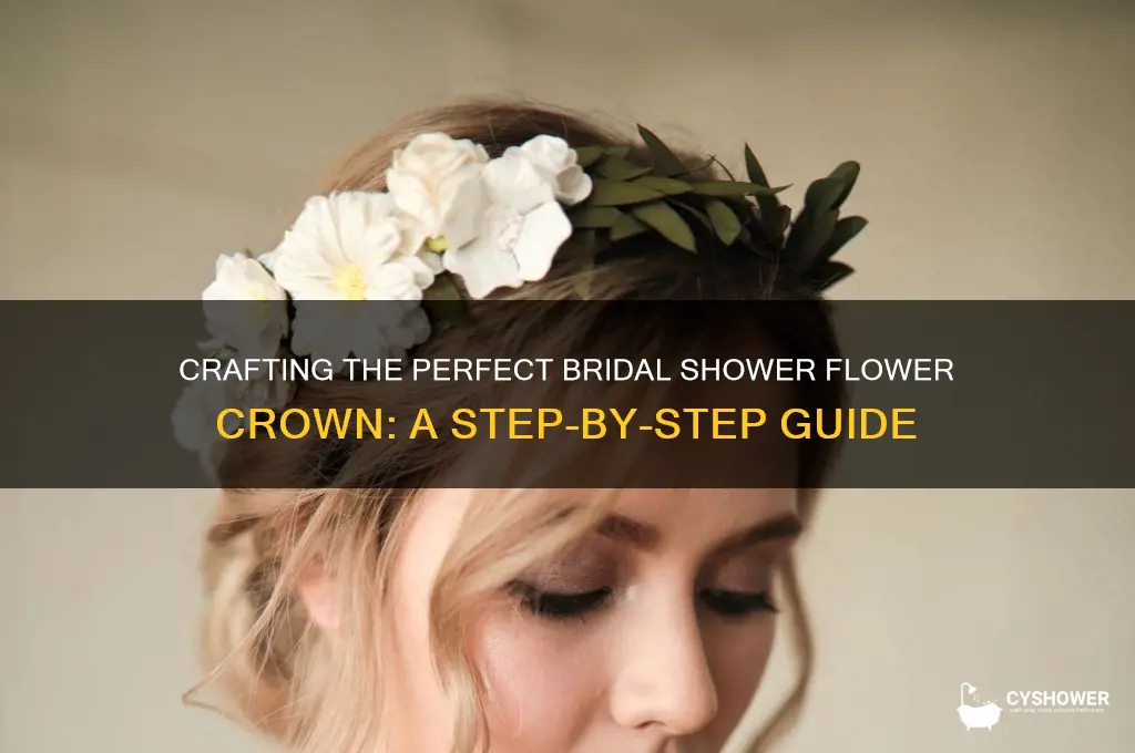 how to make a flower crown for bridal shower