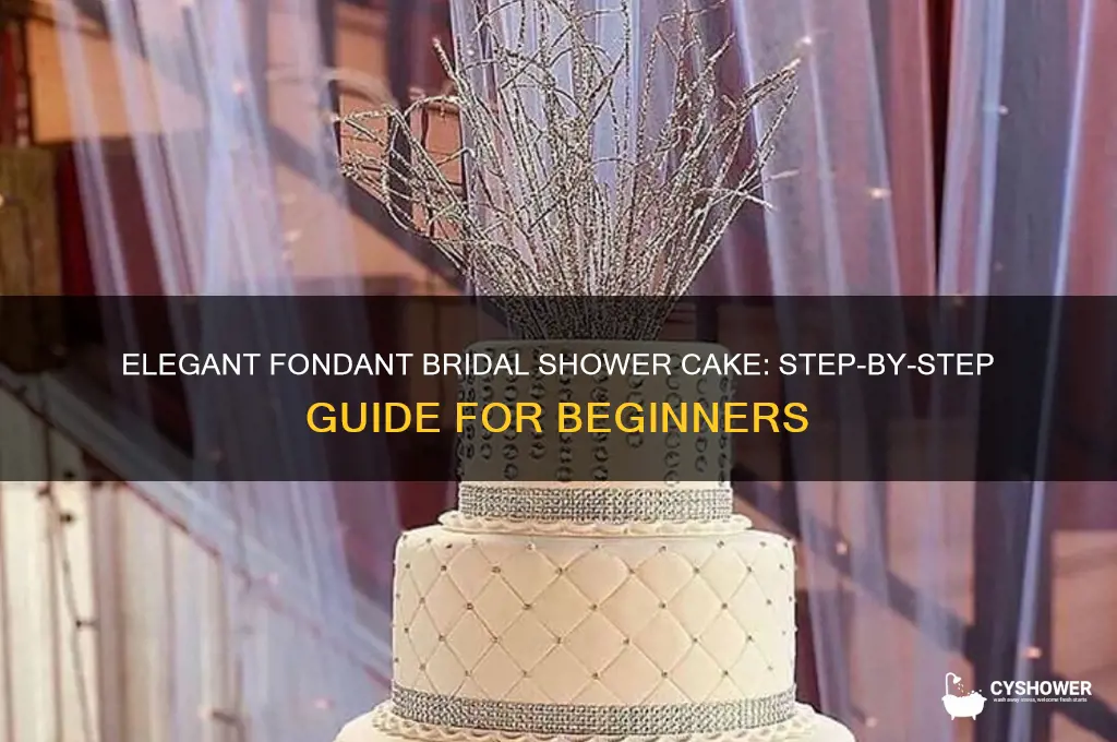 how to make a fondant bridal shower cake