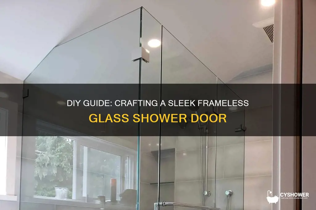 how to make a frameless glass shower door