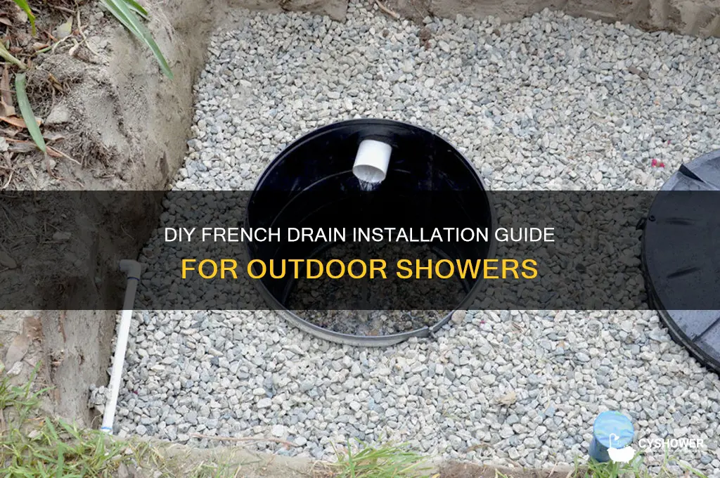 how to make a french drain for an outdoor shower