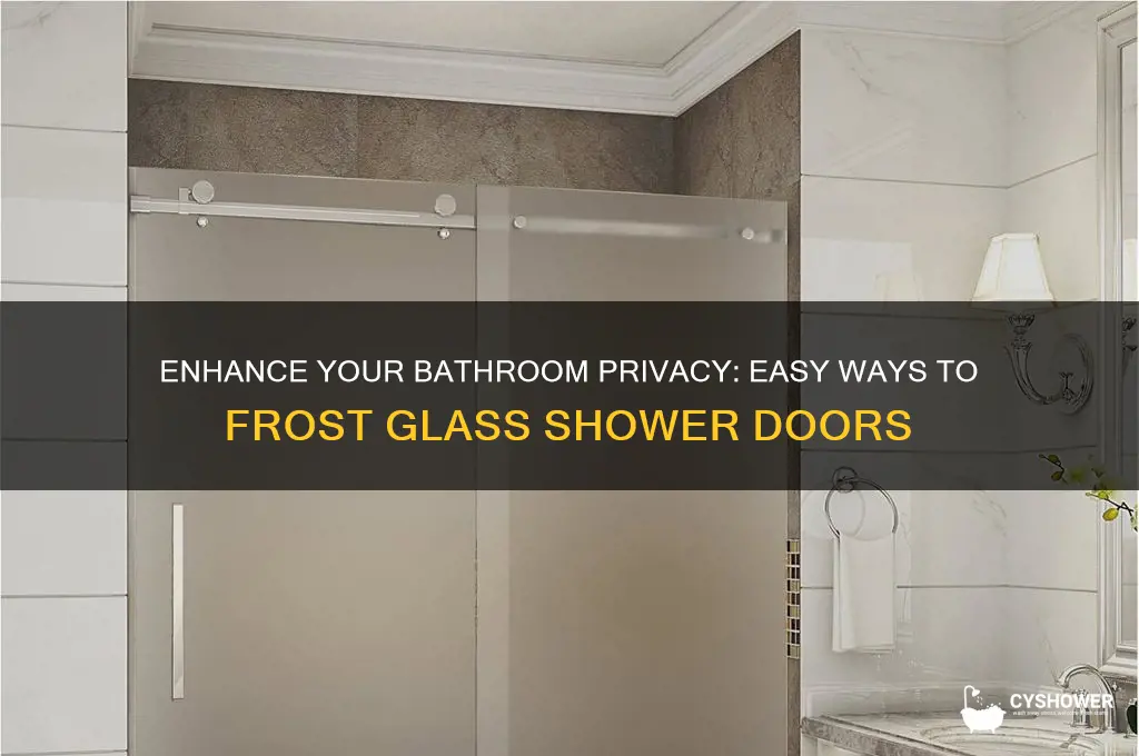 how to make a glass shower door private