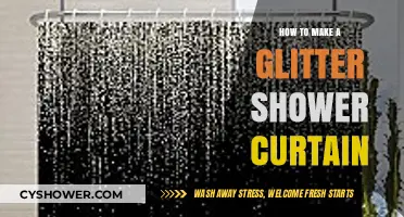 DIY Sparkle: Crafting a Stunning Glitter Shower Curtain at Home