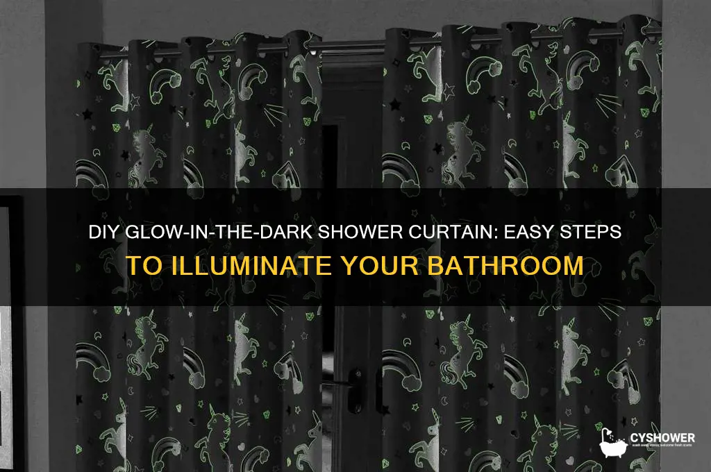 how to make a glow in the dark shower curtain