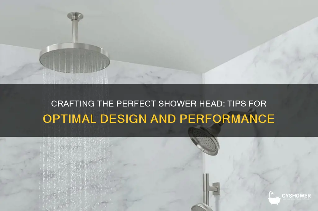 how to make a good shower head