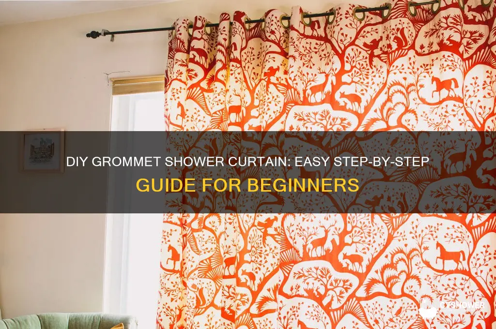 how to make a grommet shower curtain