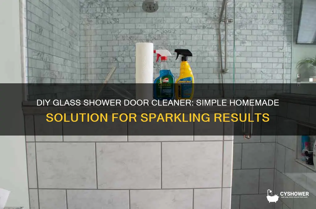 how to make a homemade glass shower door cleaner