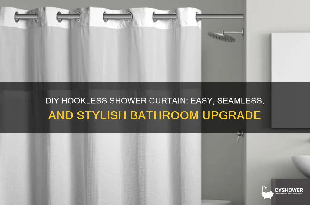 how to make a hookless shower curtain