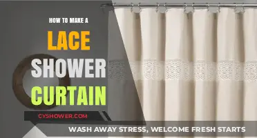 Elegant DIY: Crafting a Delicate Lace Shower Curtain Step-by-Step