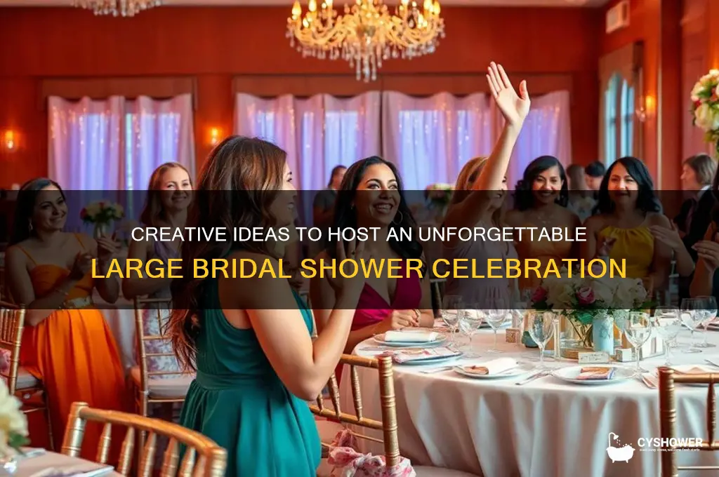 how to make a large bridal shower fun