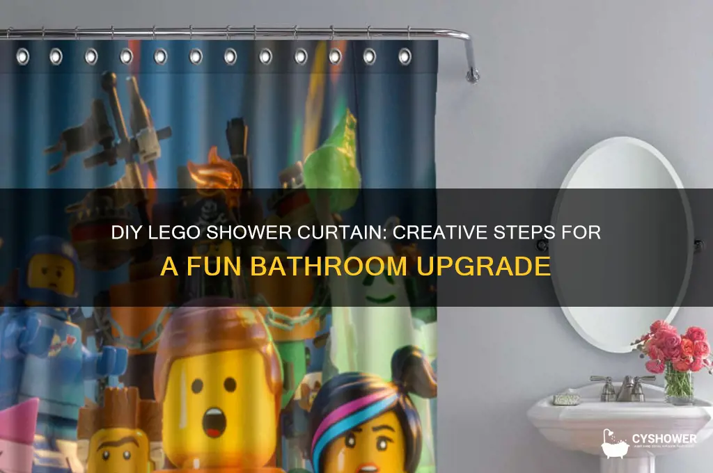 how to make a lego shower curtain