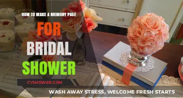 Crafting a Heartfelt Bridal Shower Memory Page: Tips and Ideas