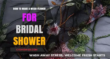 Crafting Delicate Mesh Flowers for Your Bridal Shower Decor