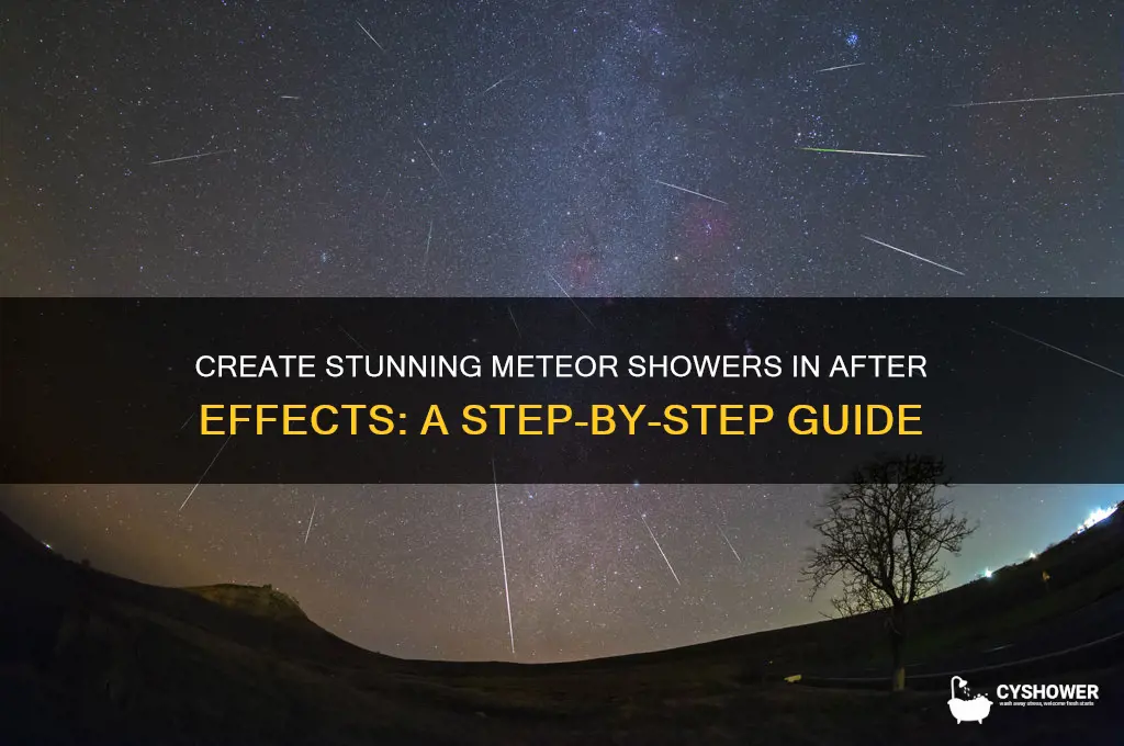 how to make a meteor shower in after effects