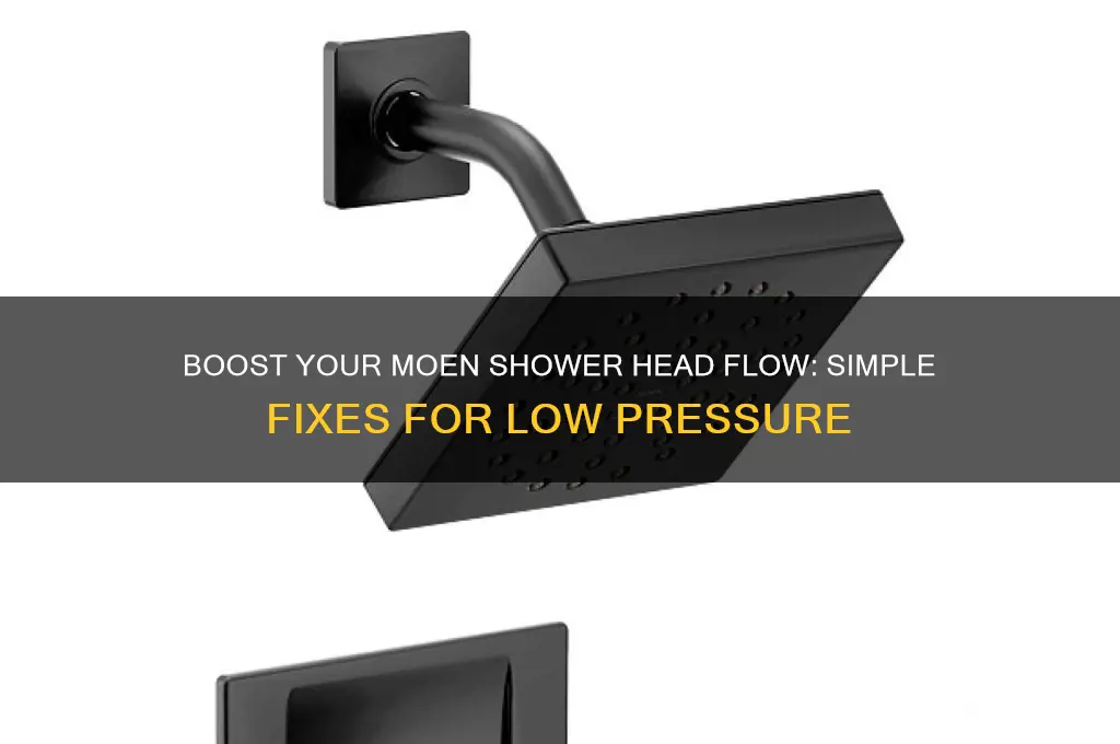 how to make a moen shower head not low flow
