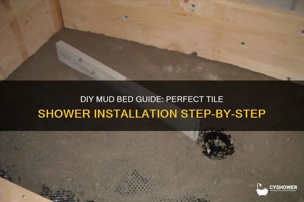 how to make a mud bed for a tile shower