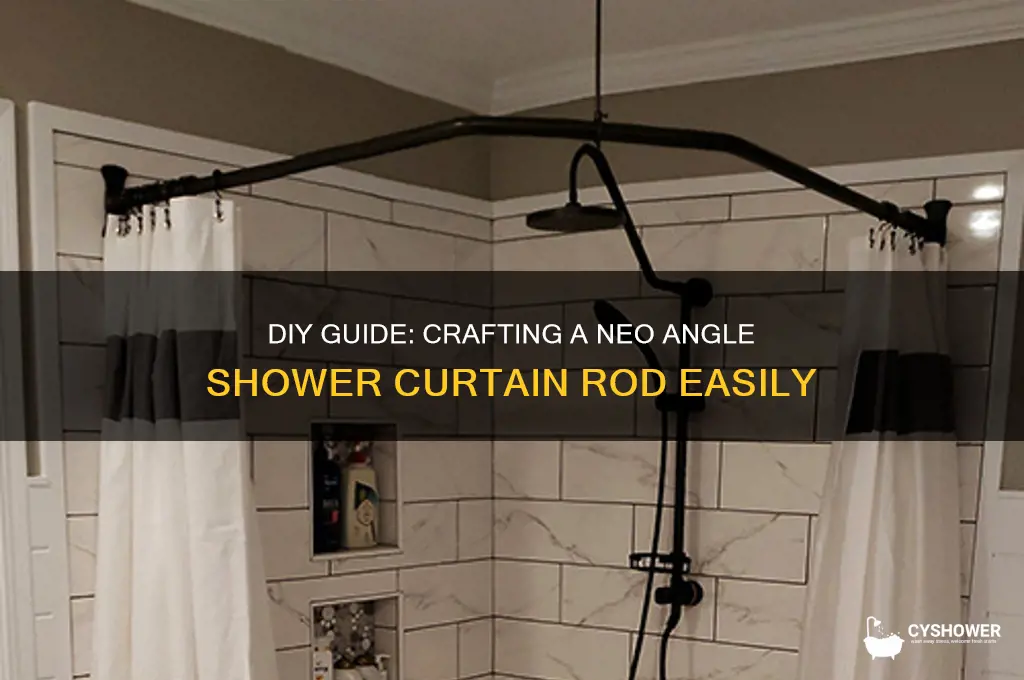 how to make a neo angle shower curtain rod