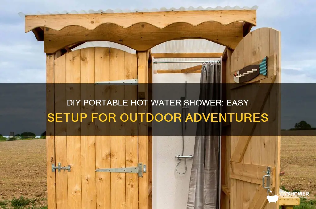 how to make a portable hot water shower