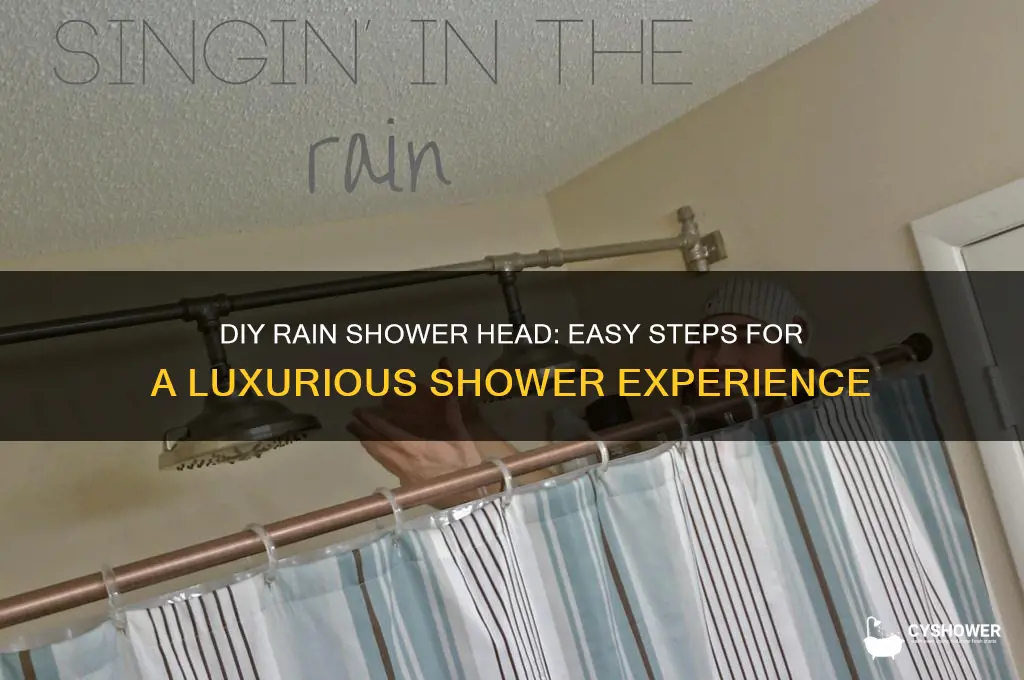 how to make a rain shower head