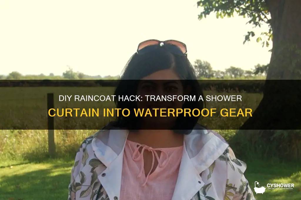 how to make a raincoat out of a shower curtain