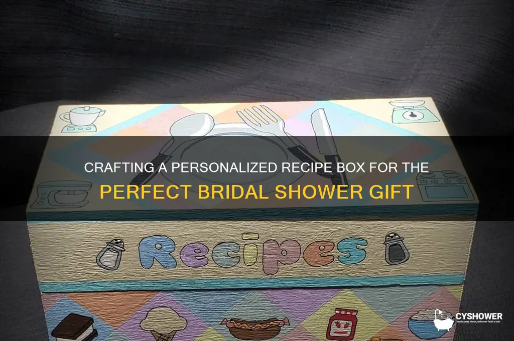 how to make a recipe box for bridal shower