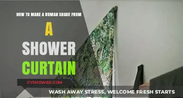 Transform Your Shower Curtain into a Stylish Roman Shade DIY