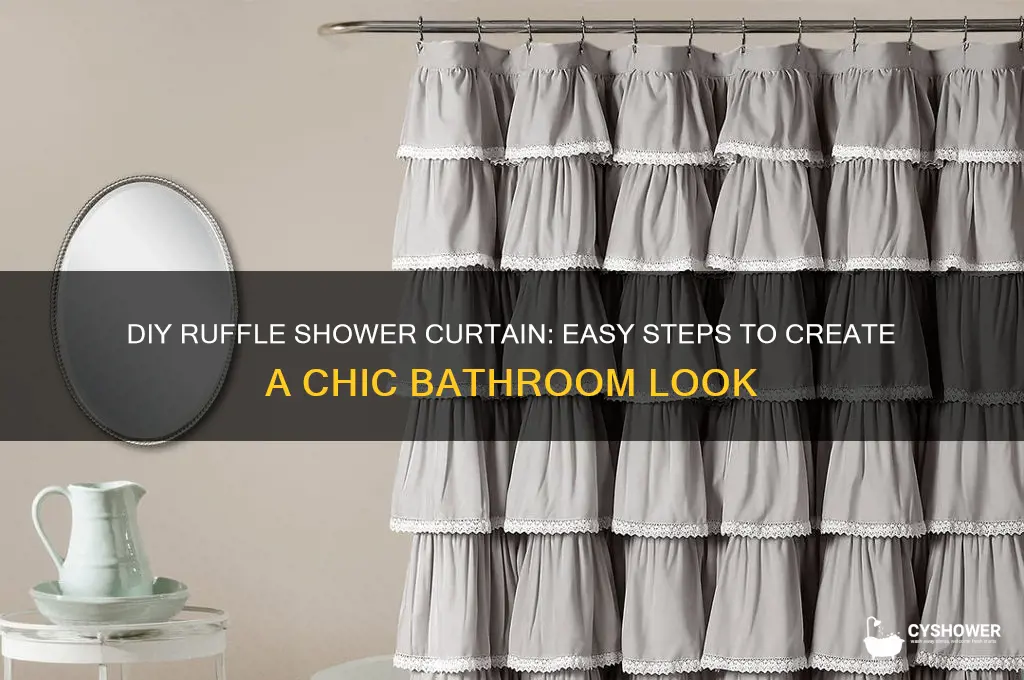 how to make a ruffle shower curtain
