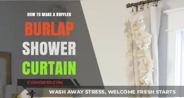 Crafting a Ruffled Burlap Shower Curtain: DIY Rustic Bathroom Charm