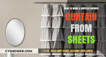 DIY Ruffled Shower Curtain: Transform Old Sheets into Chic Bathroom Decor