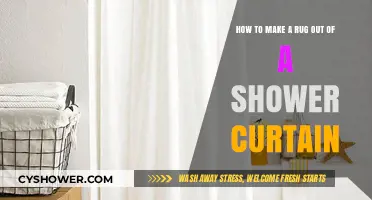 Creative DIY: Transforming a Shower Curtain into a Stylish Rug