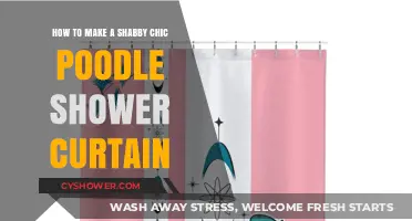 Crafting a Shabby Chic Poodle Shower Curtain: DIY Guide