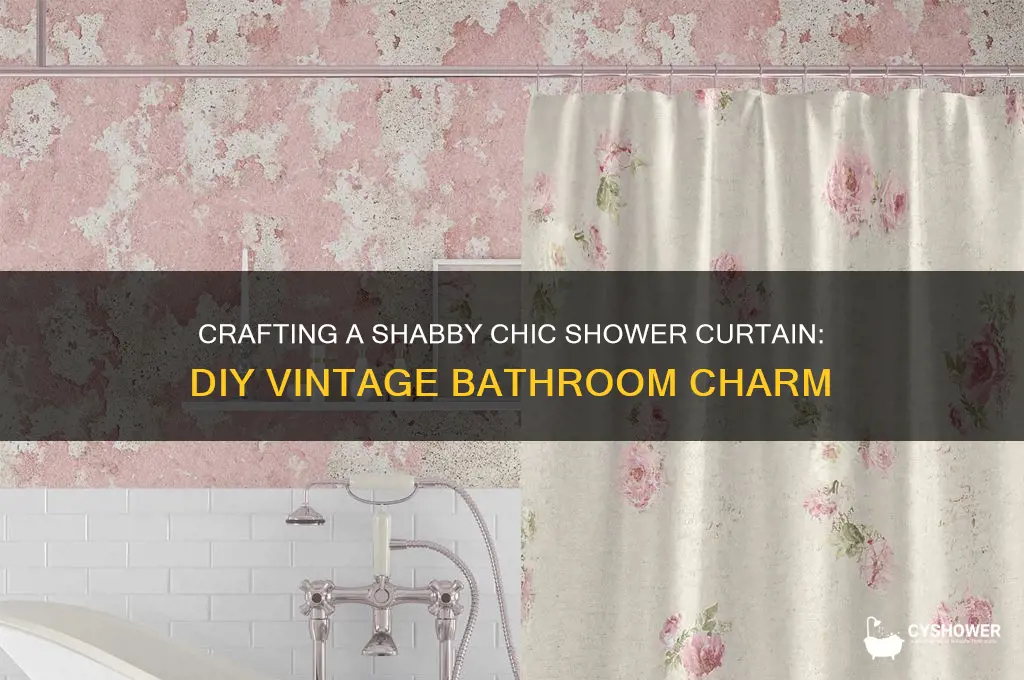 how to make a shabby chic shower curtain