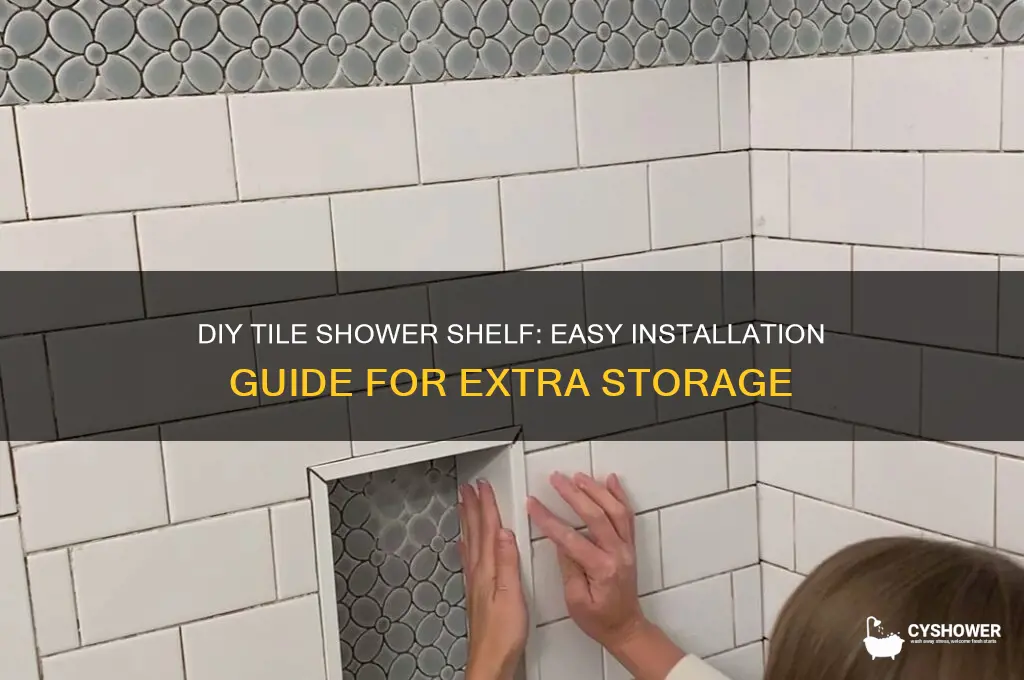 how to make a shelf in tile shower