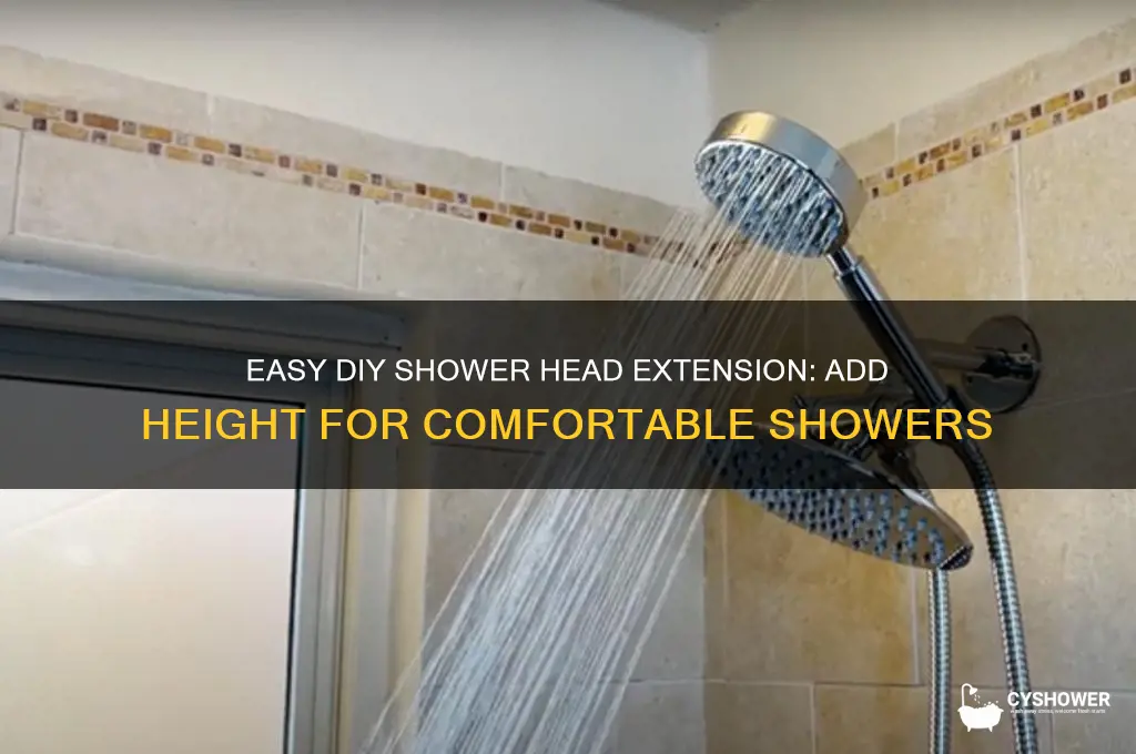 how to make a short shower head taller