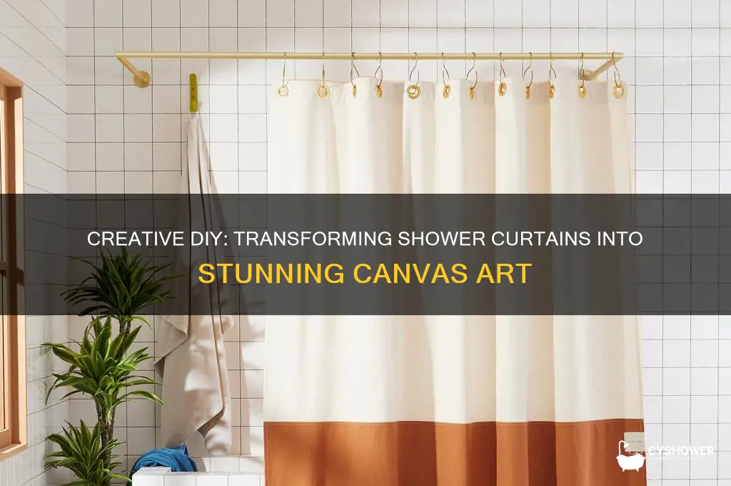 how to make a shower curtain canvas